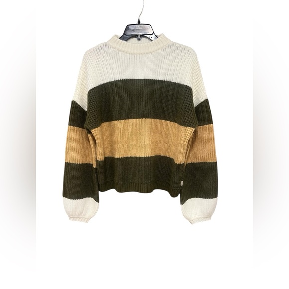 Brixton Green and Tan Crew Neck Sweater - Picture 4 of 7